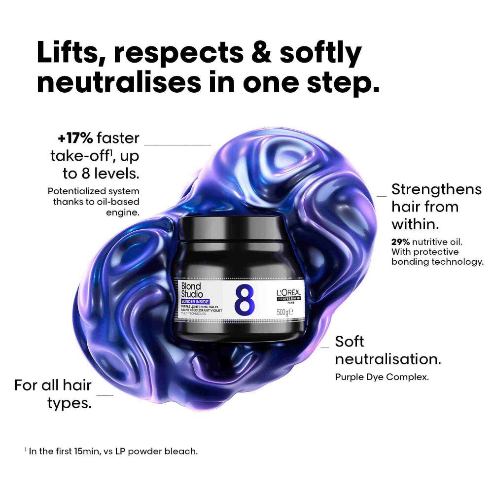 L'Oreal Blond Studio 8 Purple Lightening Balm 500g