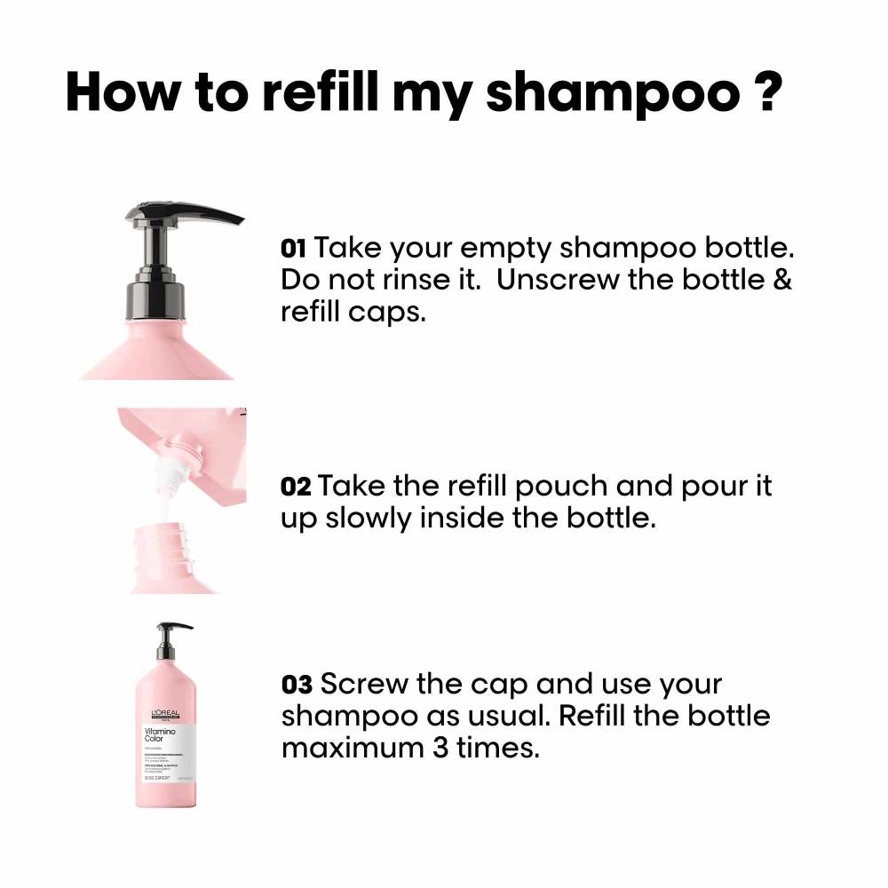 L'Oreal Serie Expert Vitamino Color Shampoo Refill 1000ml