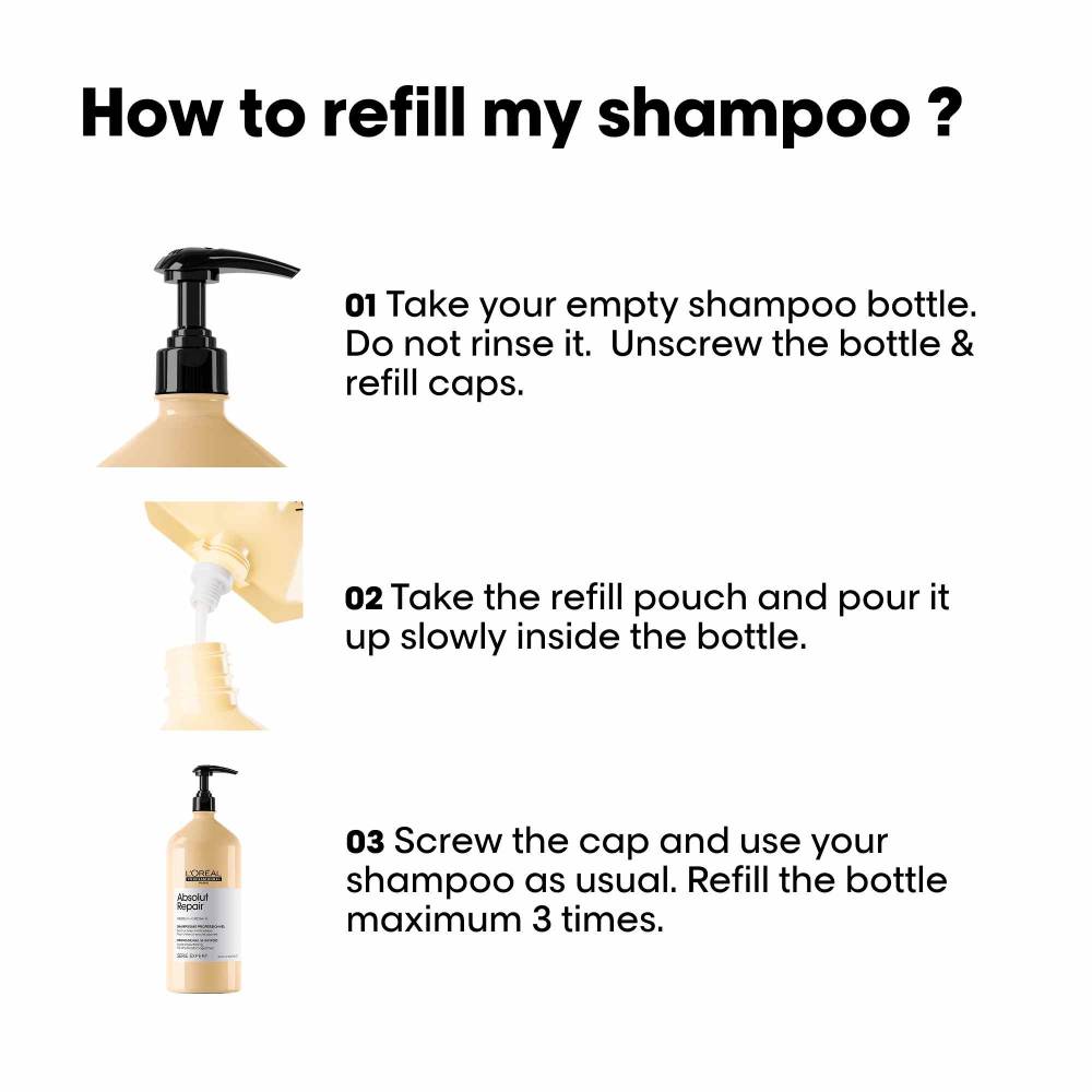 L'Oreal Serie Expert Absolut Repair Shampoo Refill 1000ml