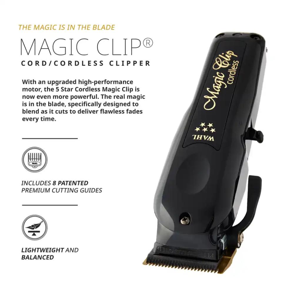 Wahl Black Cordless Magic Clip Clipper