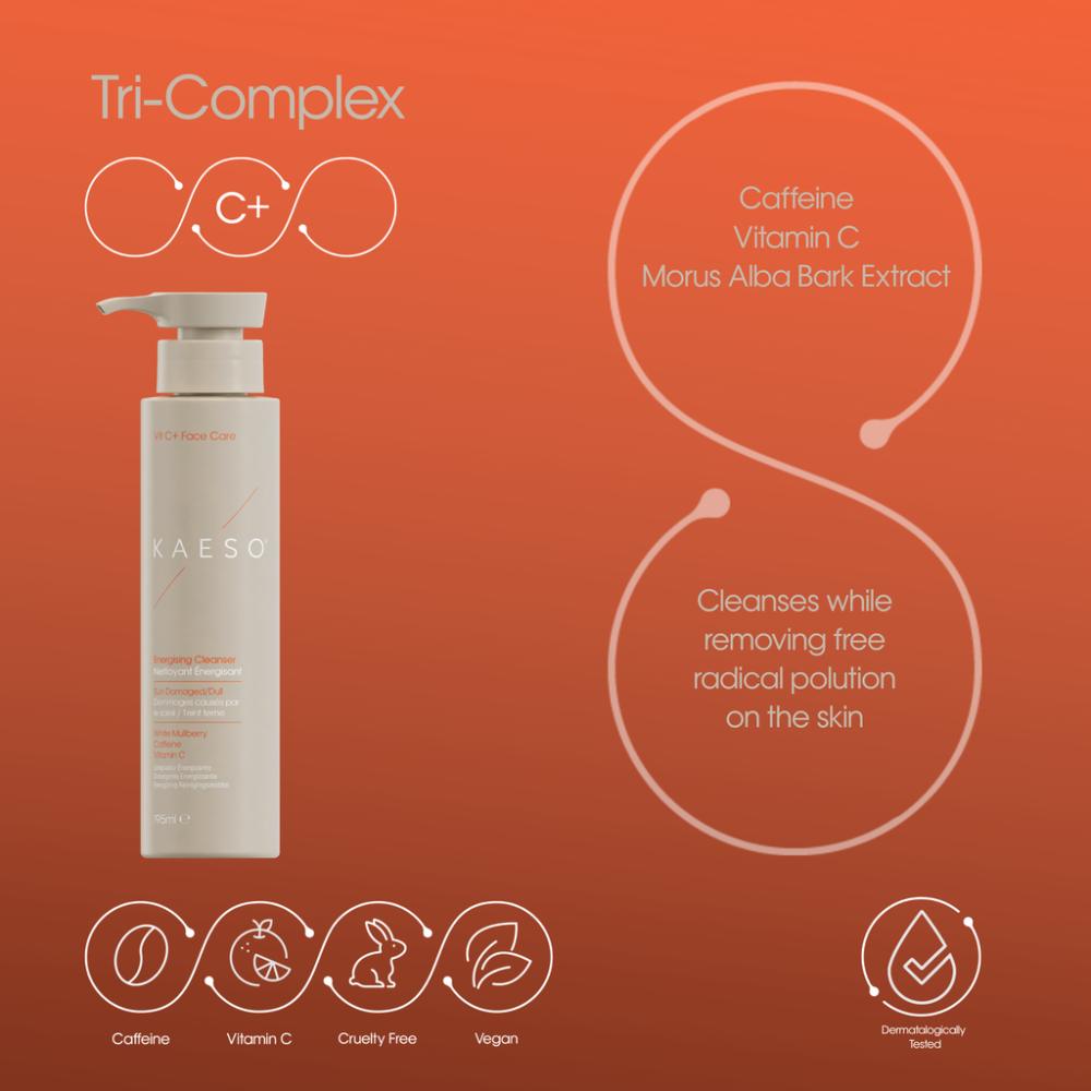 Kaeso Vitamin C+ Energising Foaming Cleanser 195ml