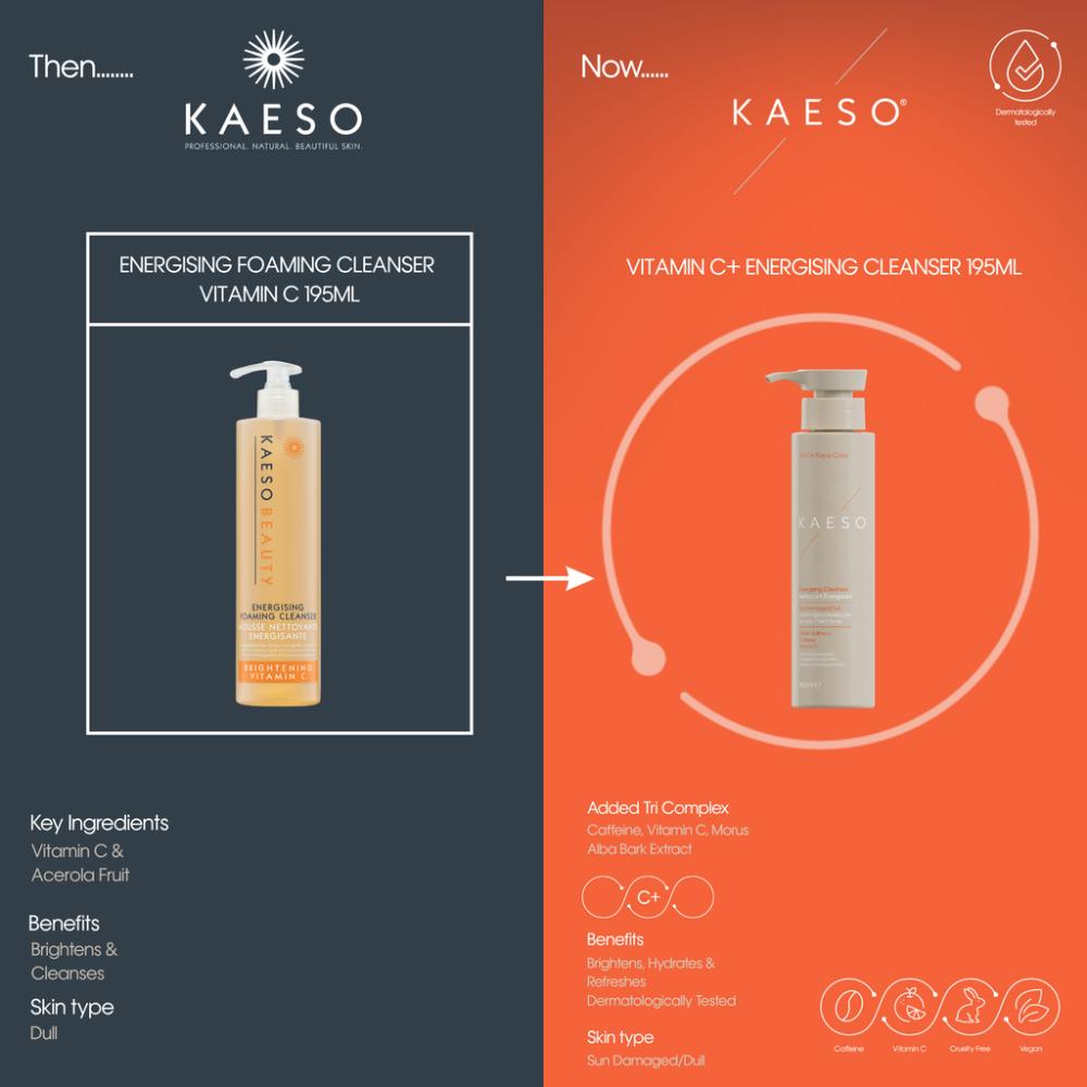 Kaeso Vitamin C+ Energising Foaming Cleanser 195ml