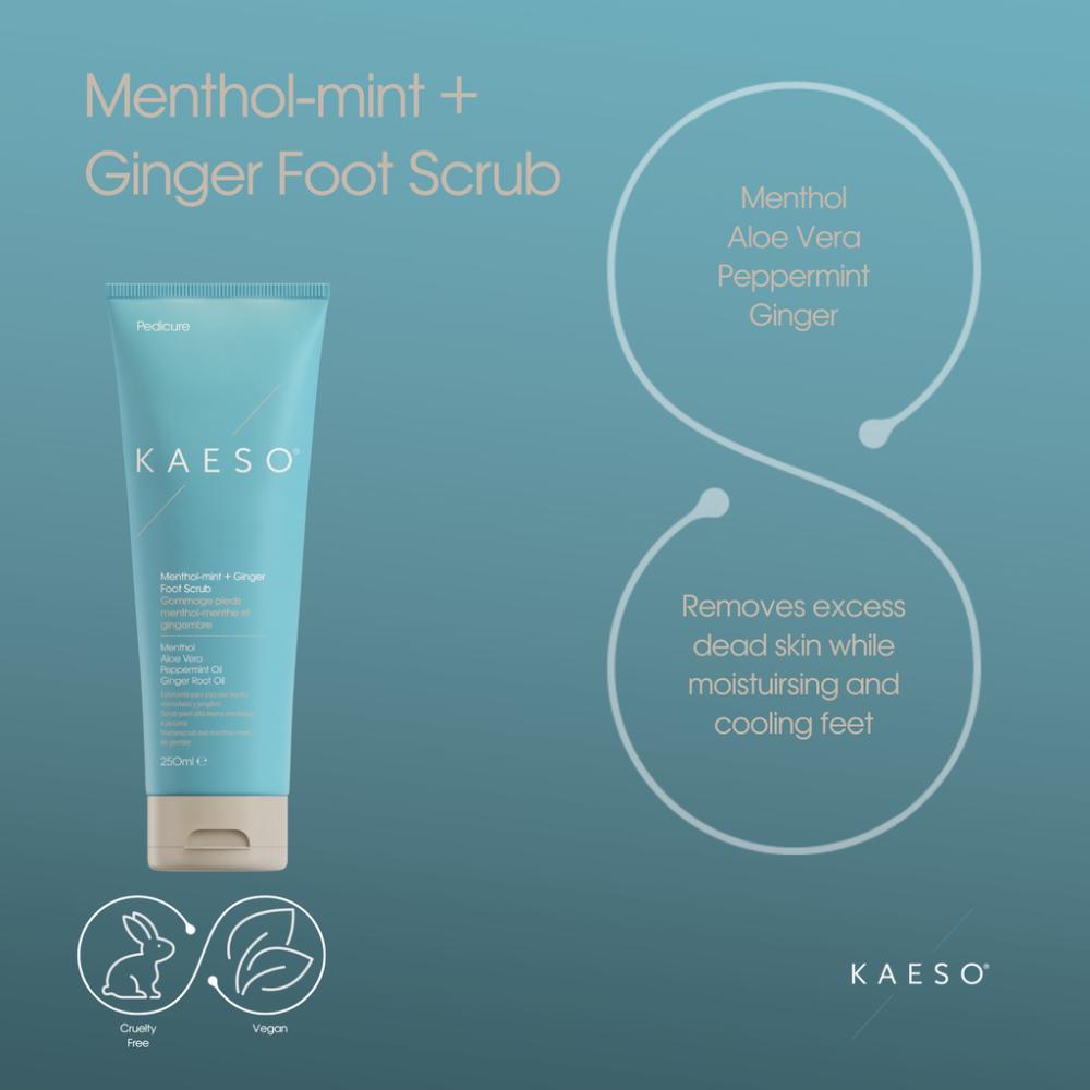Kaeso Menthol-Mint & Ginger Foot Scrub 250ml