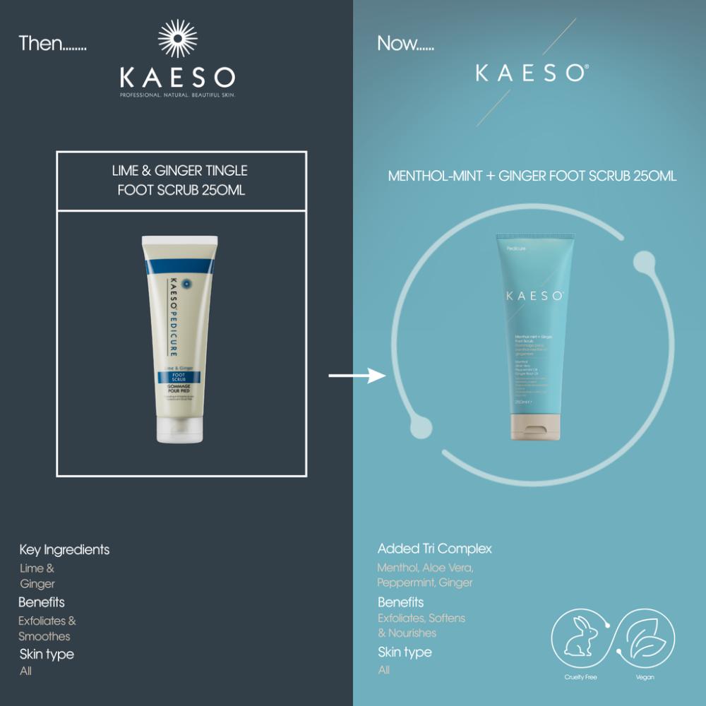 Kaeso Menthol-Mint & Ginger Foot Scrub 250ml