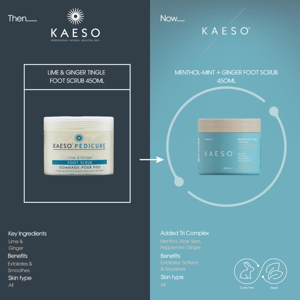 Kaeso Menthol-Mint & Ginger Foot Scrub 450ml