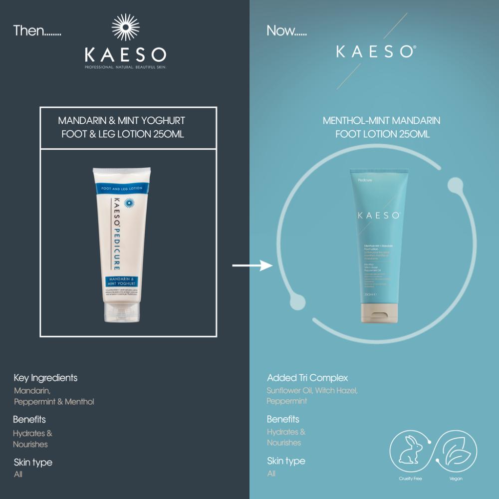 Kaeso Menthol-Mint & Mandarin Foot Lotion 250ml