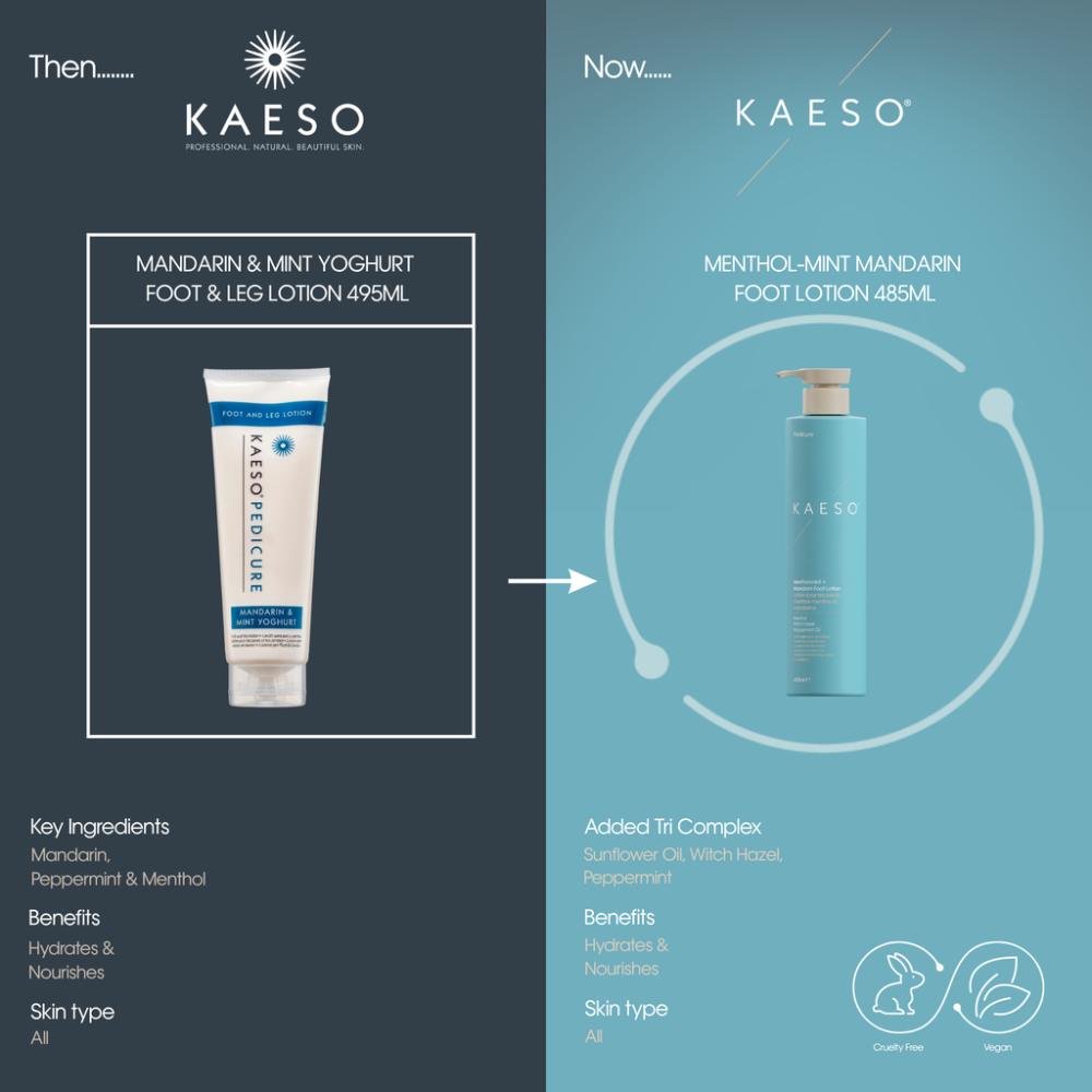 Kaeso Menthol-Mint & Mandarin Foot Lotion 485ml