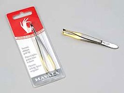 Mavala Gold Tipped Oblique Tweezers