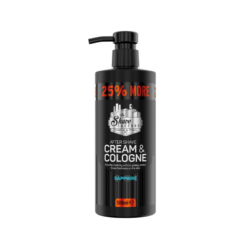The Shave Factory After Shave Cream & Cologne Sapphire 500ml