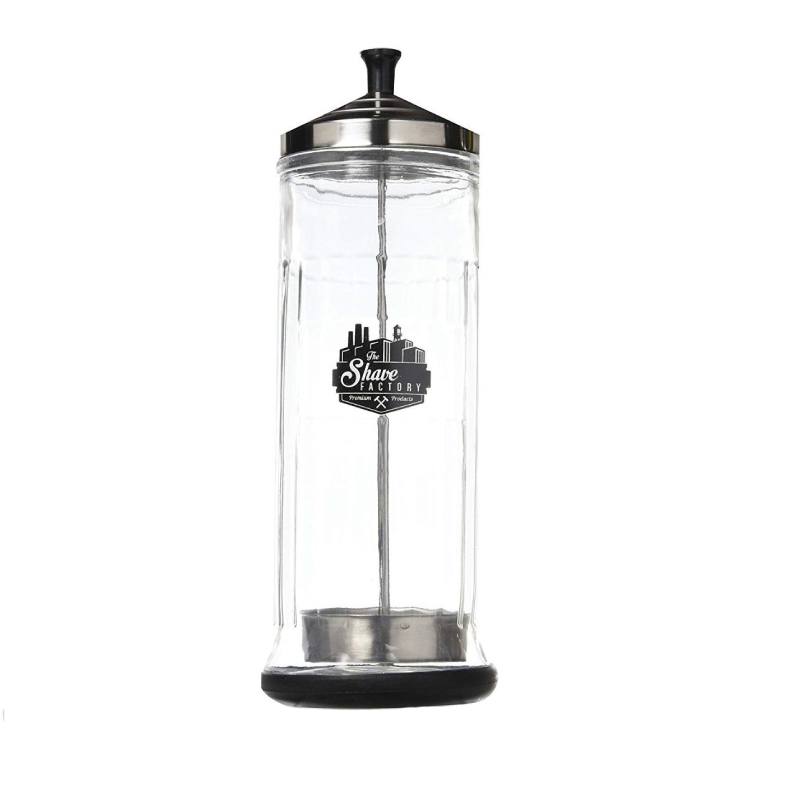 The Shave Factory Glass Disinfectant Jar 1 Litre