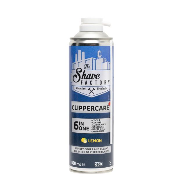 The Shave Factory Clippercare+ 6 In 1 Spray - Lemon 500ml