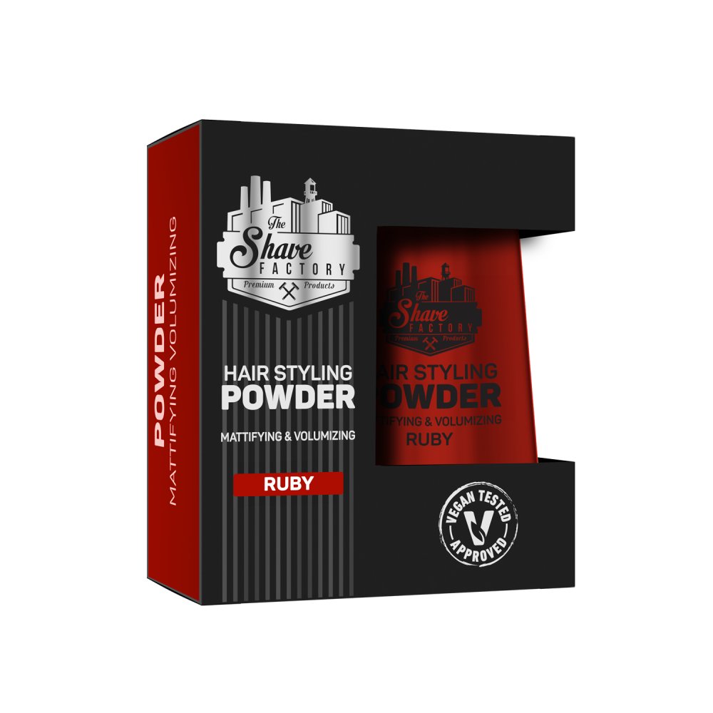 The Shave Factory Hair Styling Powder Mattifying & Volumising Ruby 20g