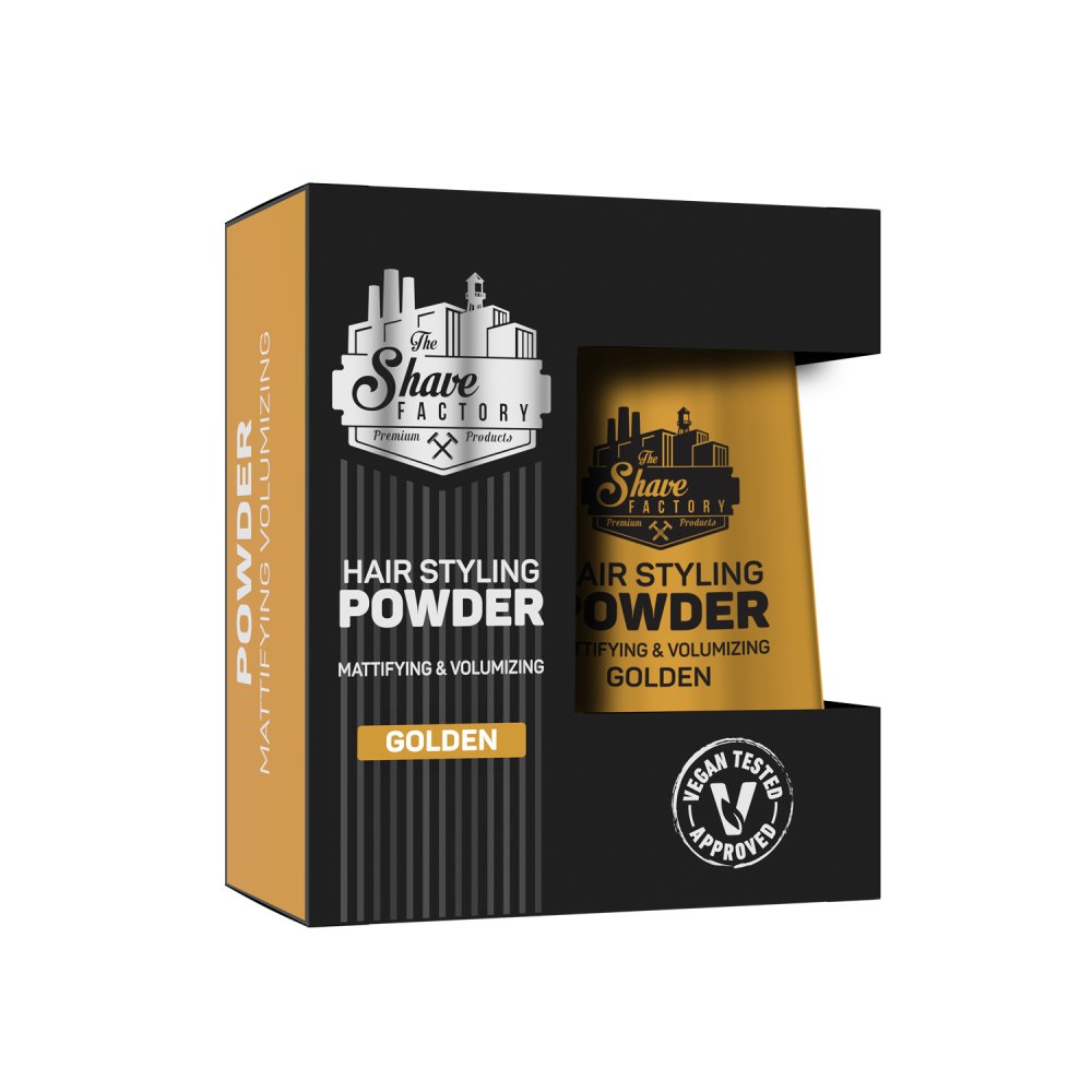 The Shave Factory Hair Styling Powder Mattifying & Volumising Golden 20g