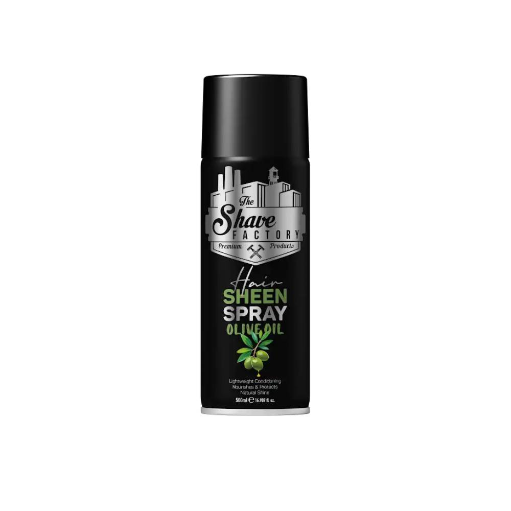 The Shave Factory Hair Sheen Spray Olive Oil 500ml
