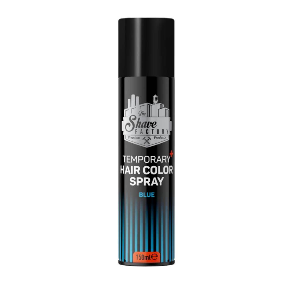 The Shave Factory Temporary Hair Color Spray Blue 150ml
