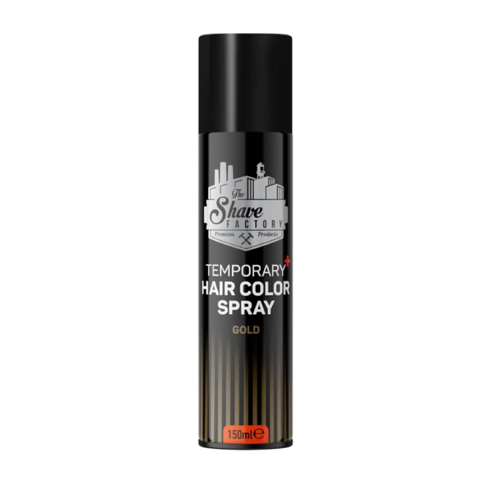 The Shave Factory Temporary Hair Color Spray Gold 150ml