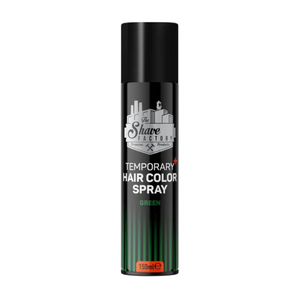 The Shave Factory Temporary Hair Color Spray Green 150ml