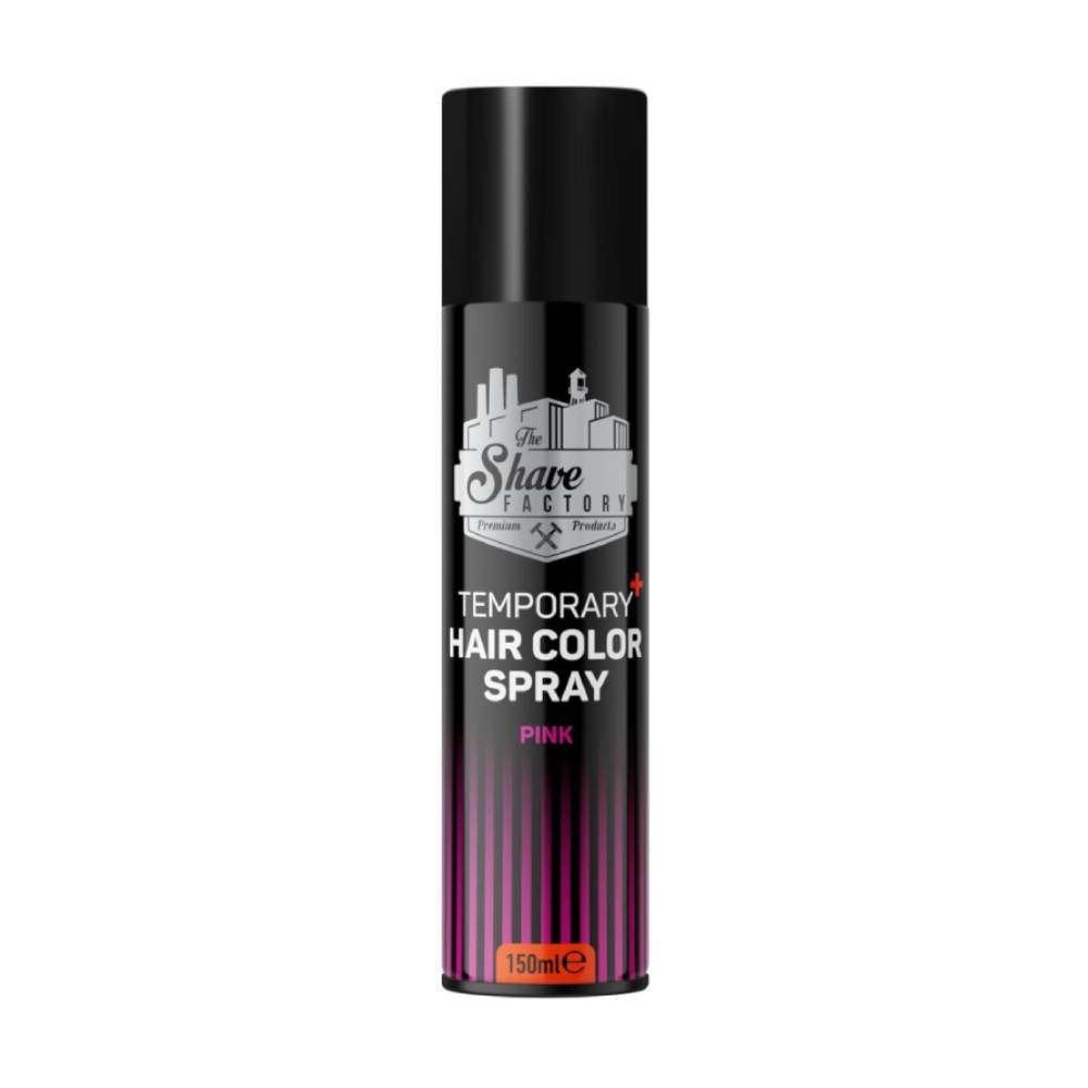 The Shave Factory Temporary Hair Color Spray Pink 150ml