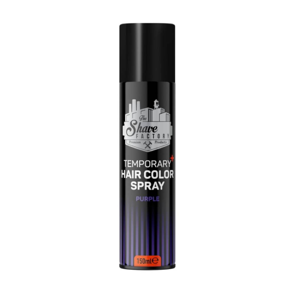 The Shave Factory Temporary Hair Color Spray Purple 150ml