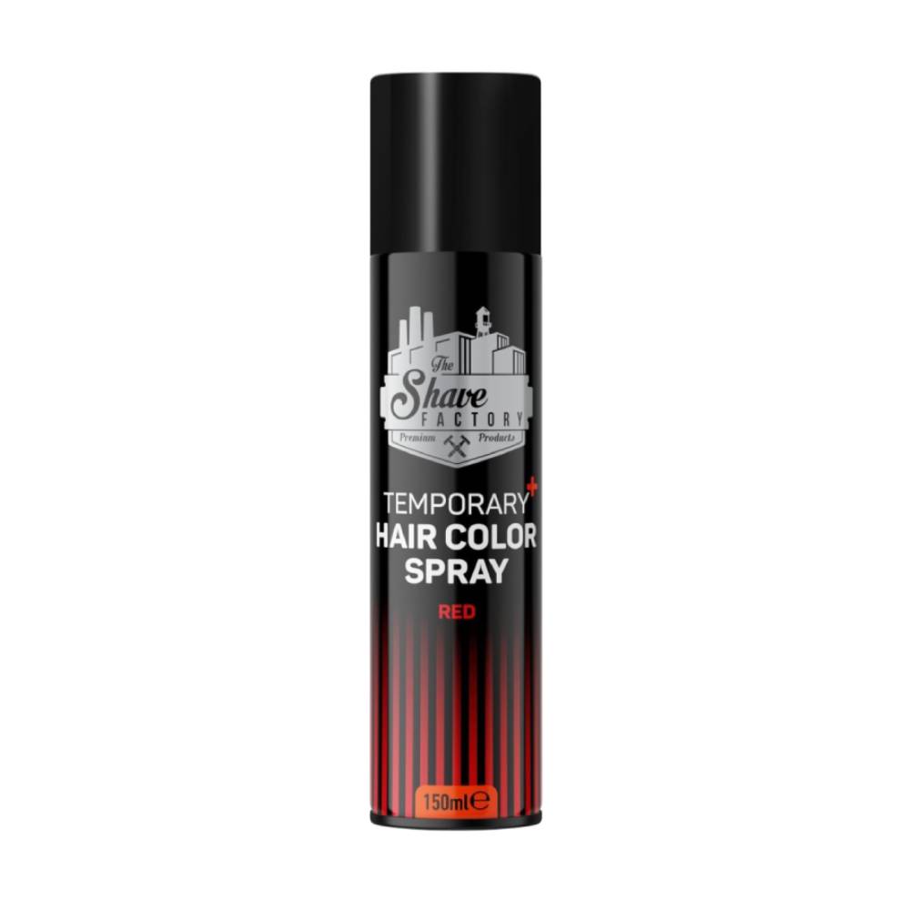 The Shave Factory Temporary Hair Color Spray Red 150ml
