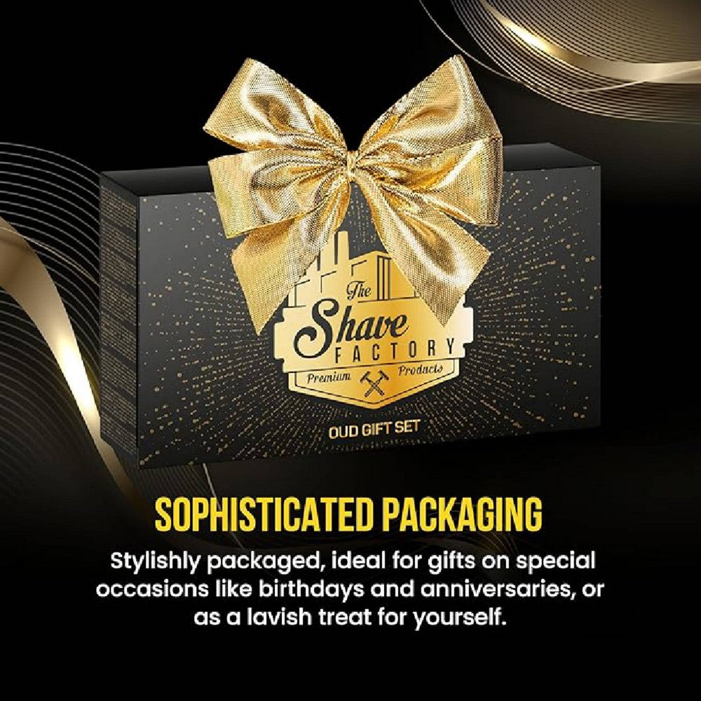The Shave Factory After Shave Cologne Gift Set Oud 6x50ml