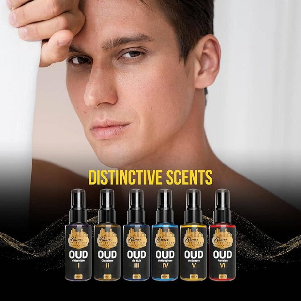 The Shave Factory After Shave Cologne Gift Set Oud 6x50ml