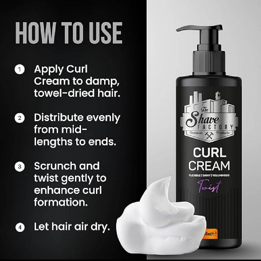 The Shave Factory Curl Cream Twist 200ml