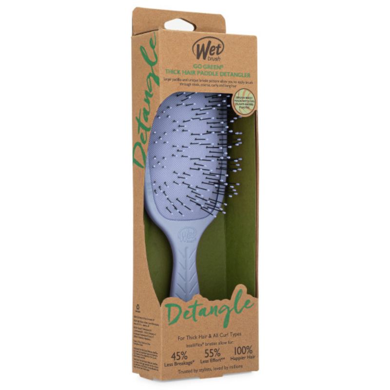 WetBrush Go Green Thick Hair Paddle Detangler Purple