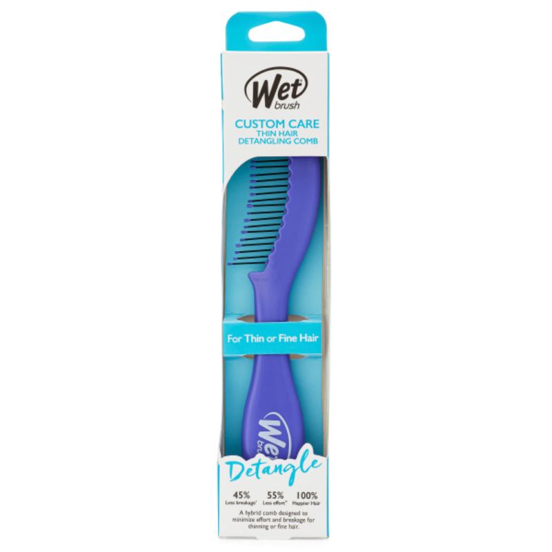 WetBrush Custom Care Detangling Comb for Fine Hair Purple