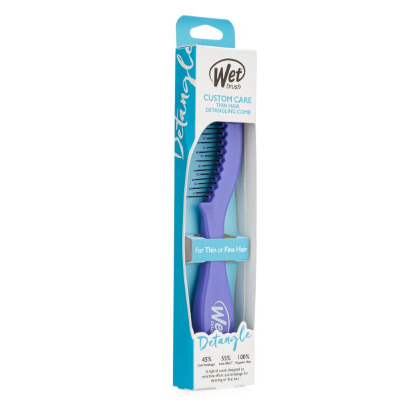 WetBrush Custom Care Detangling Comb for Fine Hair Purple