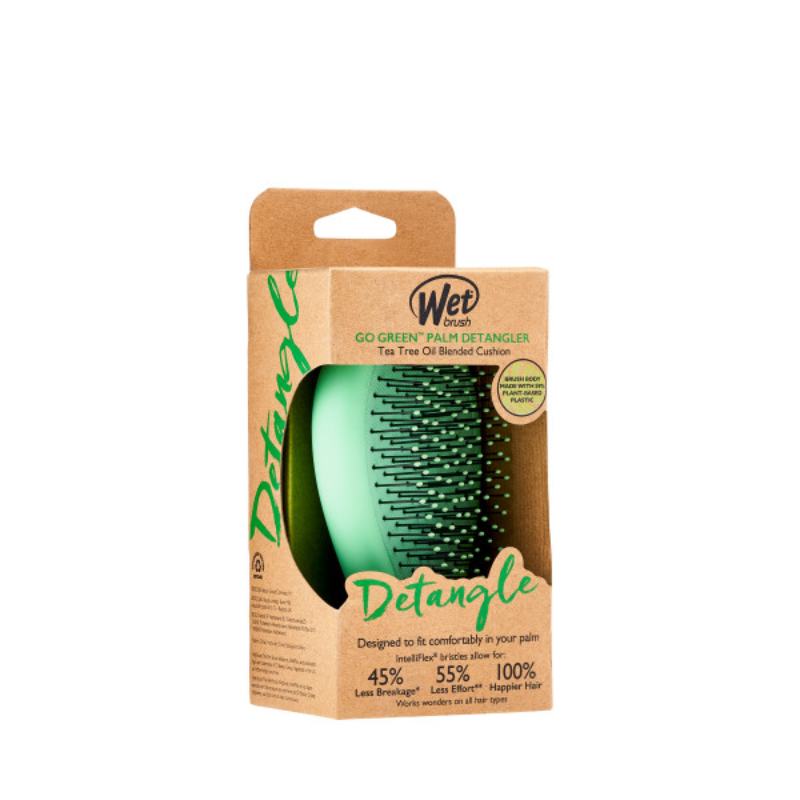 WetBrush Go Green Palm Detangler Tea Tree Oil