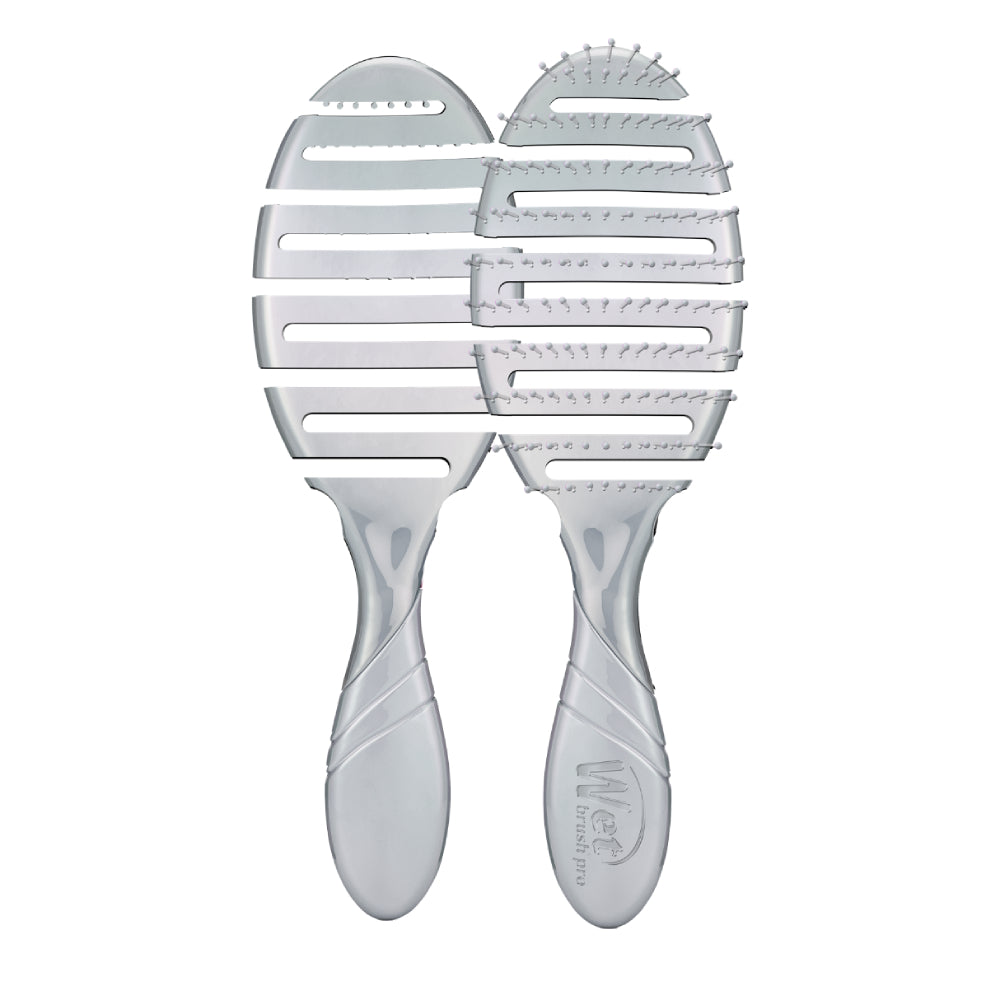 WetBrush Pro Flex Dry Holographic Silver