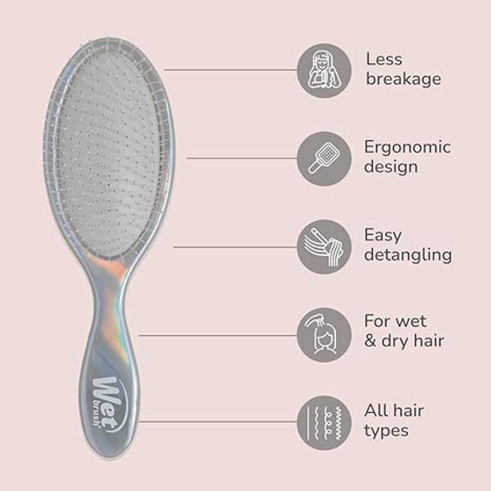 WetBrush Holographic Original Detangler Chrome