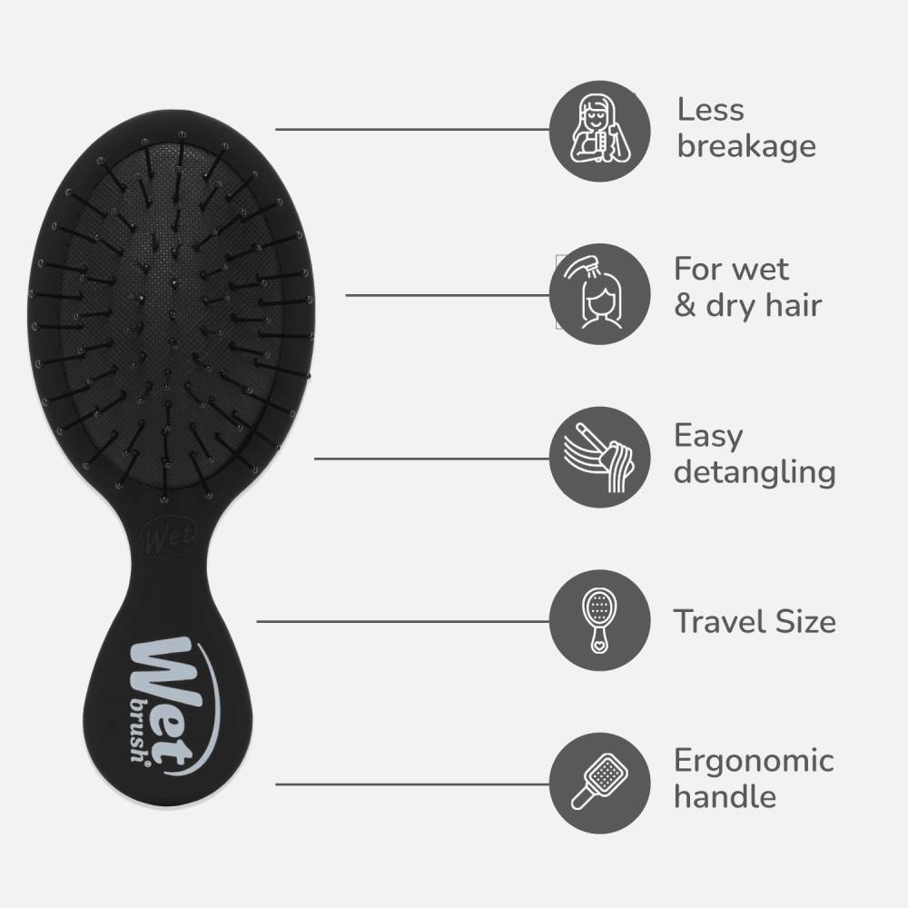 WetBrush Mini Detangler Frost Black