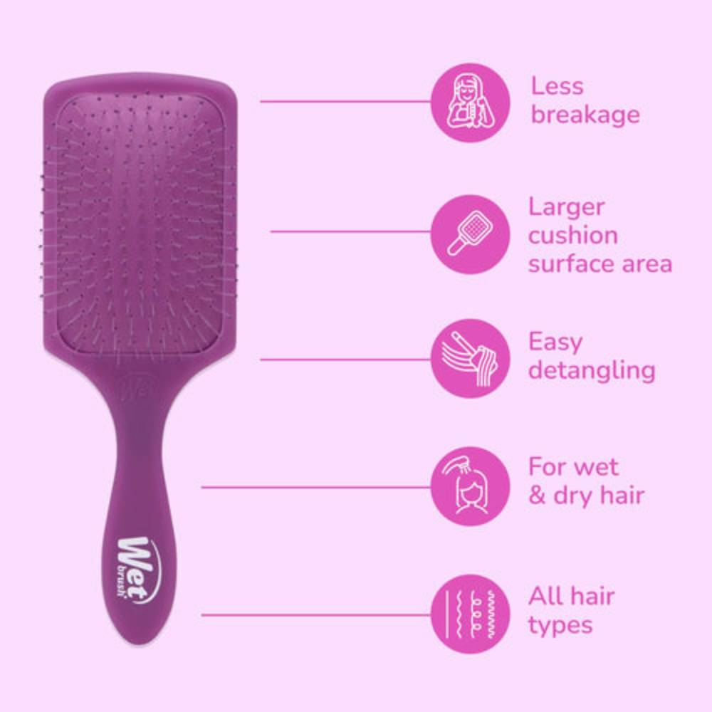 WetBrush Paddle Detangler Frost Purple