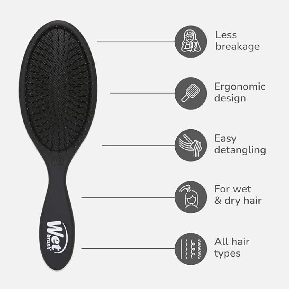 WetBrush Original Detangler Frost Black