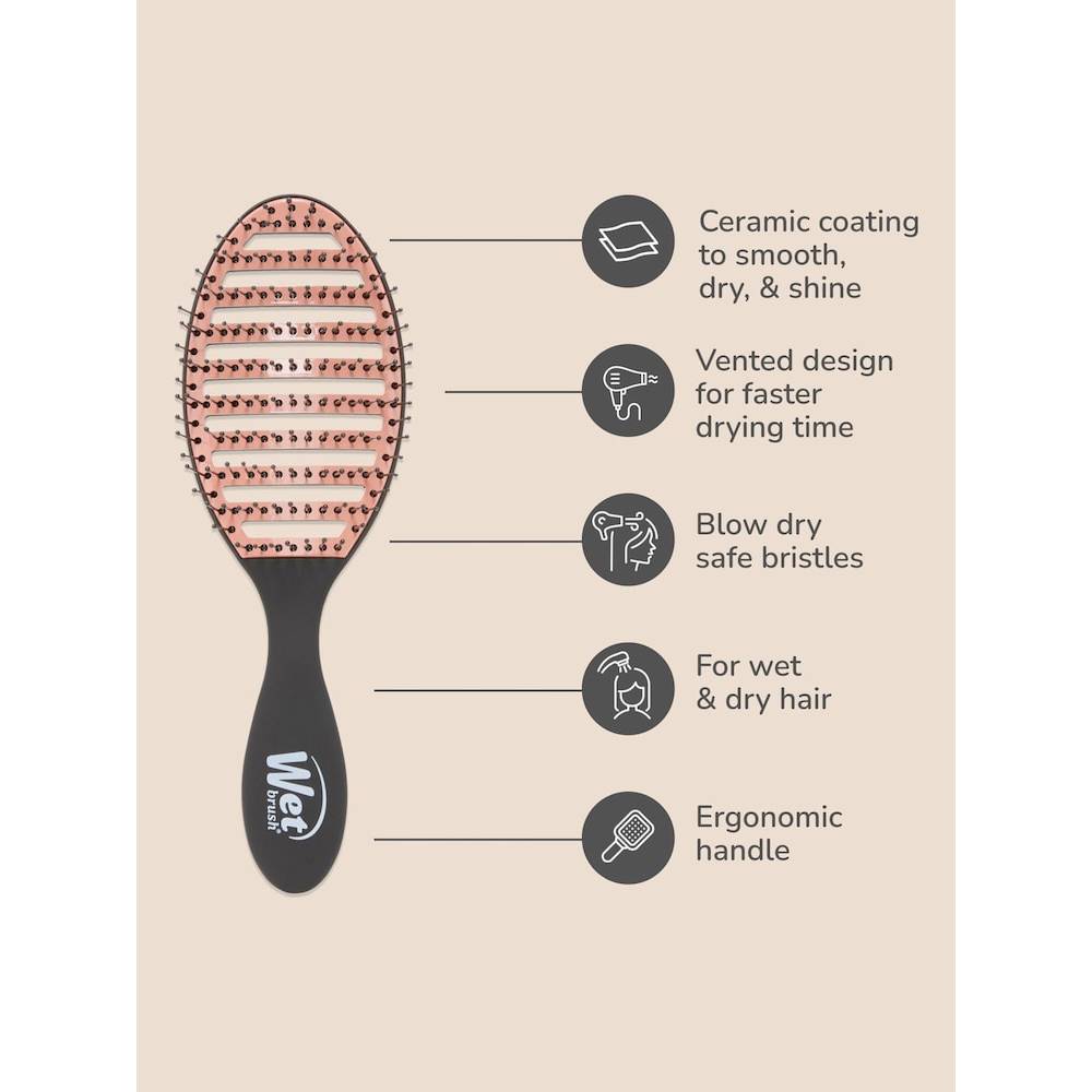 WetBrush Speed Dry Brush Ceramic Black