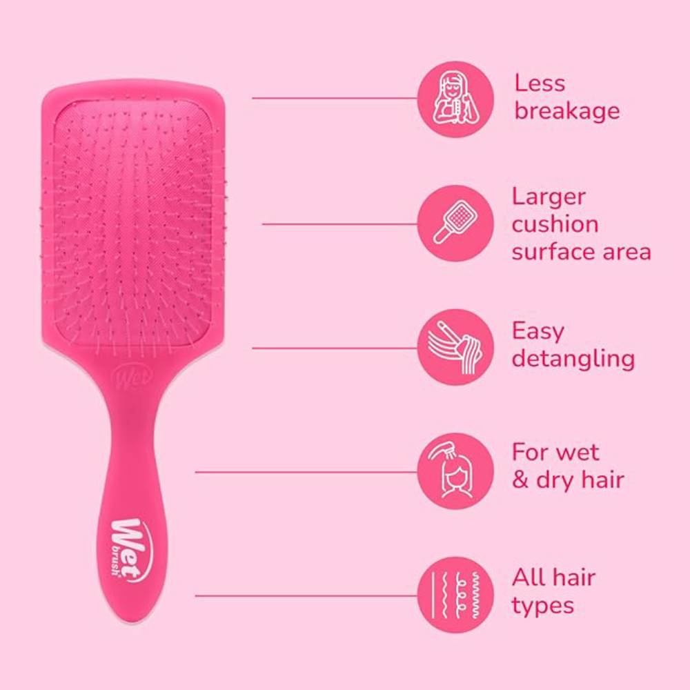 WetBrush Paddle Detangler Frost Pink
