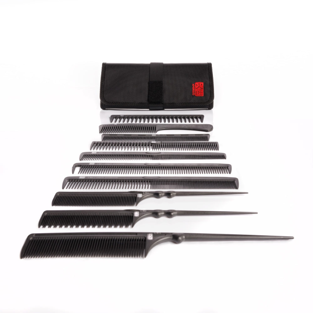 Kasho CC-Roll Set with 10 Carbon Combs