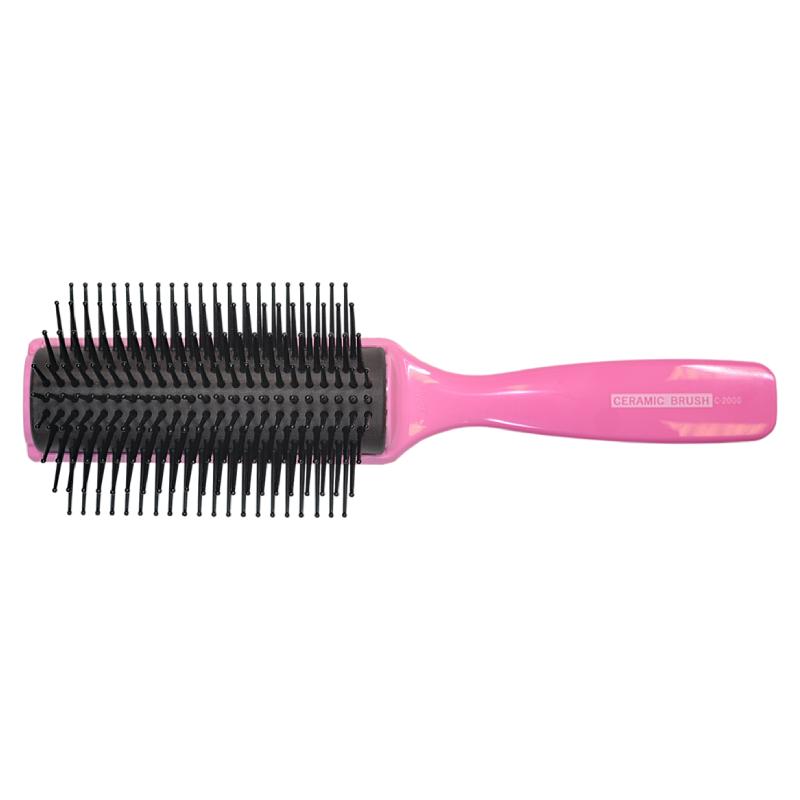 Vess 9 Row Ceramic Brush Pink