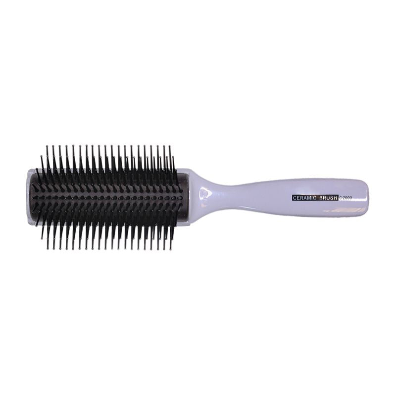 Vess 9 Row Ceramic Brush White