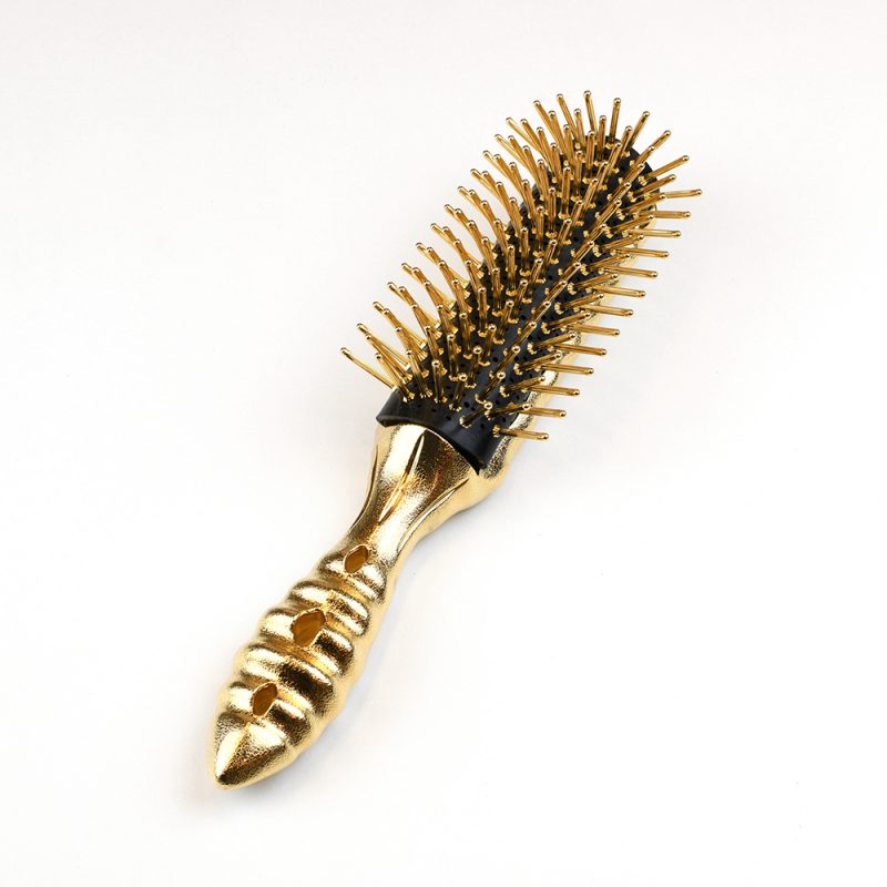 Y.S. Park Luxury Metal Cushion Brush Gold