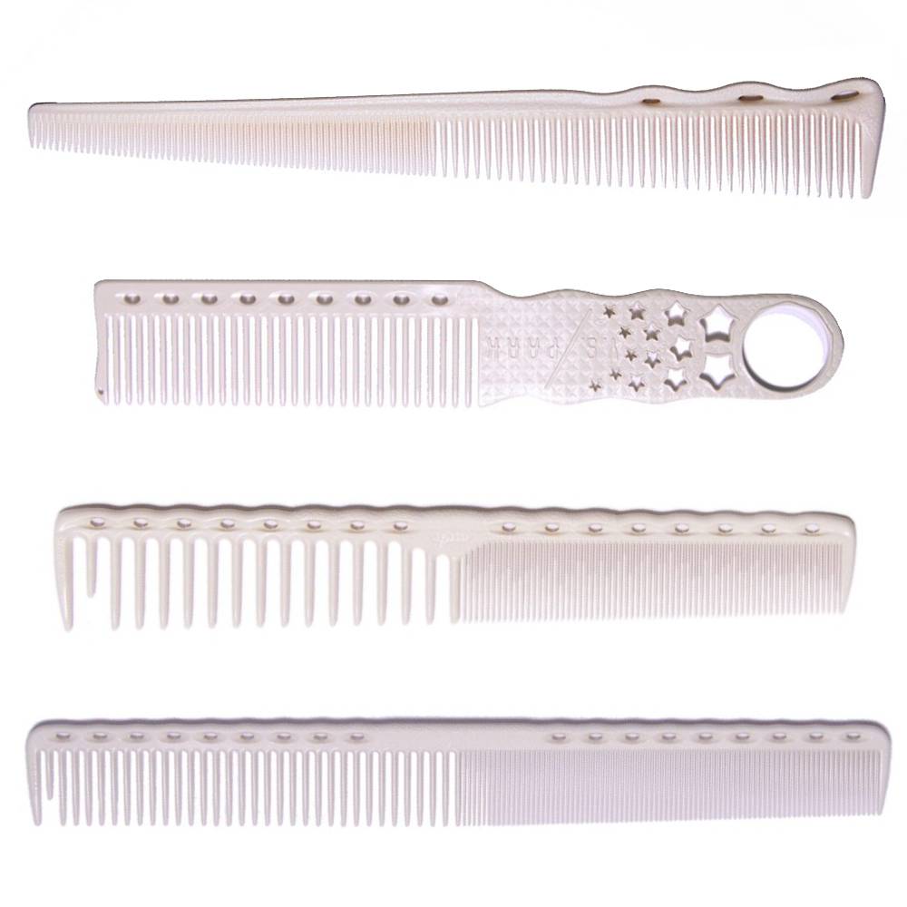 Y.S. Park Barber Comb Set White