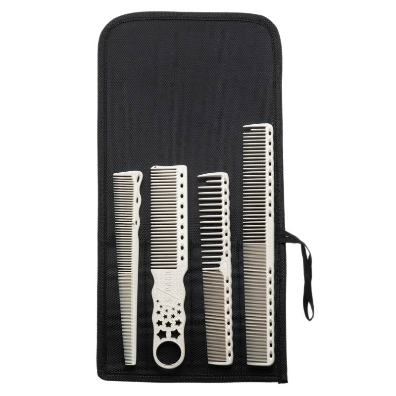 Y.S. Park Barber Comb Set White