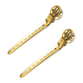 Y.S. Park Aluminium Hair Clips 100mm Gold (2)