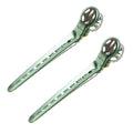 Y.S. Park Aluminium Hair Clips 100mm Pale Green (2)