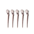 Y.S. Park Aluminium Hair Clips 100mm Pale Pink (5)