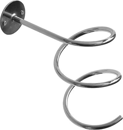 Chrome Spiral Wall Mountable Dryer Holder