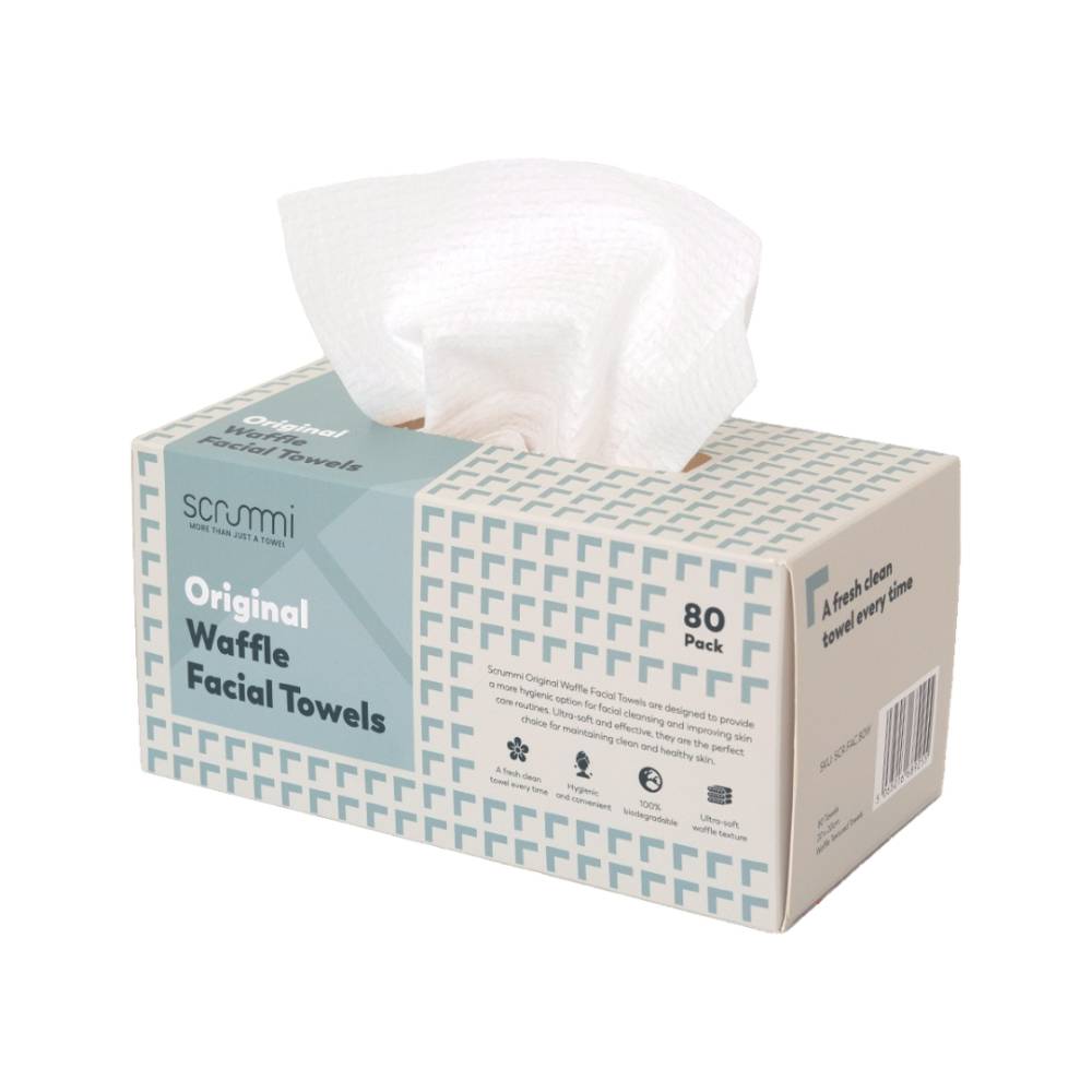 Scrummi Original Waffle Facial Towel 20 x 20cm (80)