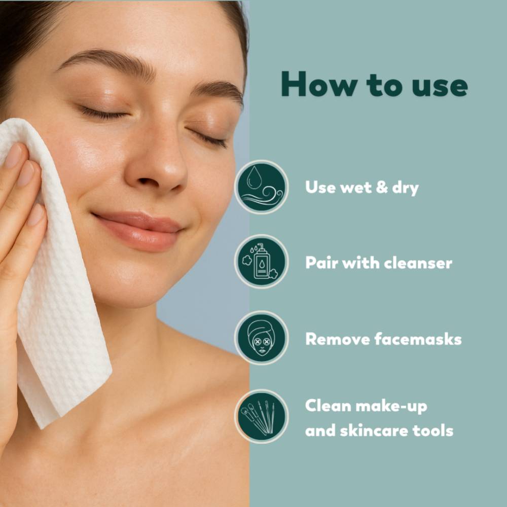 Scrummi Original Waffle Facial Towel 20 x 20cm (80)